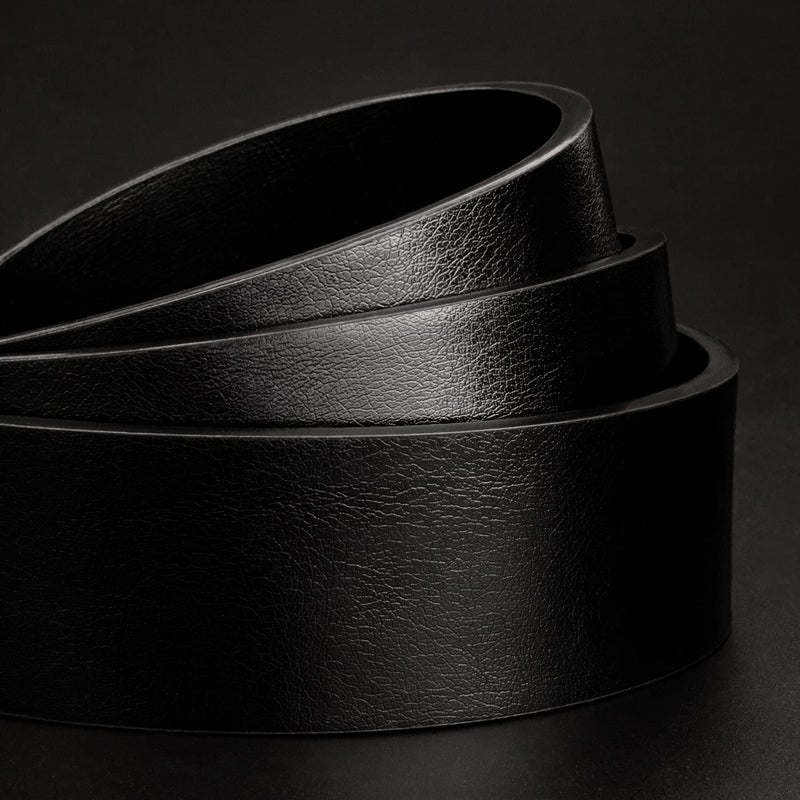 مايكون Maikun رجل فستان كاجوال حزام أسود حزام الرجال بولي Leather جلد ملابس غير رسمية الجينز السراويل حجم XL - Image 4